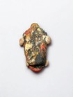 Historical Phoenician Amulet Bead - Ancient Style Mosaic Glass Face Pendant For
