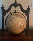 Vtg Replogle 9    Hanging Globe Raised Relief World Classic Series 14    Tall Rare