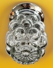 Vintage 1950   s-1960s Mid Century Retro Bubble Glass W  Chrome Base Light Fixture