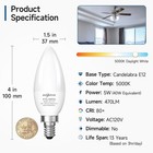 Shinestar Led Candelabra Bulbs E12 Ceiling Fan Light Bulbs 6 Daylight White Us