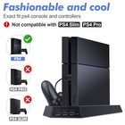 For Ps4 Controller Vertical Stand Cooling Fan Charging Dock Station   Usb Ports
