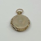 Victorian Gold Filled Mourning Hair Locket Pendant Antique Floral