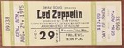 Led Zeppelin Unused Ticket August 29  1975 Canceled Show In Kansas City - Rare 