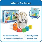 Hand2mind Numberblocks One To Five Wooden Building Blocks  Large  Multicolor