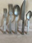 80  Donated Restoration Hardware Rivet 5-piece Place Setting Hammered Rustic