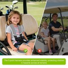 Golf Child Positioner For Golf Carts 5-point Child Seat Cushion For Golf Cart