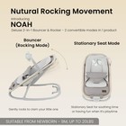 2-in-1 Baby Bouncer   Rocker portable Baby Bouncer Seat For Babies 0-9 Months   