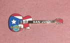 Hard Rock Cafe San Juan Puerto Rico Flag Gibson Les Paul Guitar Pin Puerto Rican