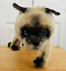 Vtg 1987 Applause Avanti Siamese Cat Plush Long   Poseable With Blue Eyes