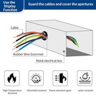 100pcs Rubber Grommet Kit  8 Sizes Hollow Firewall Hole Plug Assortment  Rubber