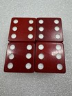 Rare Vintage Red Bakelite Dice - Selling As-is