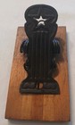 Vintage Van Horn 1876 Cast Clip Board Hanger Texas Stars   Stripes Collectible