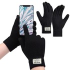 Unisex Winter Warm Alpaca Full Finger Wool Thick Comfortable Jacquard Gloves