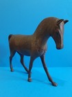 Rare Vintage Antique Bronze Horse Statue  Hand Painted   Detailed Figurine 6 x9 