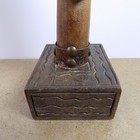 Carved Wood African Woman Idol Statue Figurine Signed M St Hilaire