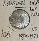 1936 - 1941 Louisiana State Tax Tokens 1   5 Mills Lot Of 2 Different Tokens