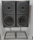 Vintage Bang   Olufsen Beovox S45 With Stands And Cables Made In Denmark Read