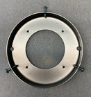 New Made In Usa 6 Inch Steel Powder Coated Silver Gas Pump Globe Ring Holder
