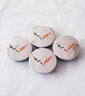 4pcs 2014-19 Wheel Center Cap After Market For Corvette Crossed Flags-