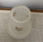 Vtg Westmoreland Candle Fairy Lamp Satin Frosted Ribbed Hobnail Floral Mcm