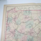 Pennsylvania Railroad   County Map Antique 1876 Lehigh County Pa Map Atlas Page