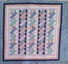 Vtg   Wamsutta   library   Quilt Pattern   Cotton Fabric Block   7 5 x7 5 