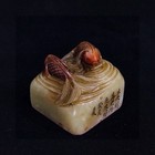 Chinese Natural Shoushan Stone Hand-carved Exquisite Fish Seals 7755