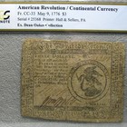 1776  3 Continental Currency Dean Oakes Collection Fr  Cc-33 Pcgs Fine 15 -  267