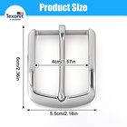 Silver Belt Buckle  1 5 Inch Belt Buckles For Men  Stainless Steel Single Prong
