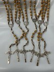 Saint Benedict Wooden Rosary Prayer Beads Men Jerusalem  Wood Christian Prayer