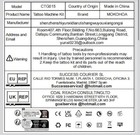 Complete Professional Tattoo Gun Kit Rotary Tattoo Pen Machine For Beginners-blk