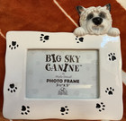 Cute Ceramic Westie West Highland Terrier Picture Frame-holds A 3 5  X 5  Photo