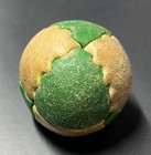 Vintage- Hacky Sack Official Footbag 8-panel    jammer    Green white 1980s  Leather