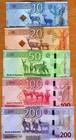 Namibia  Complete Banknotes Set 2025 New P-new Unc New Hybrid Design  Features