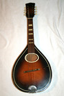 Amazing Antique Penn Flat Back Tenor Mandolin Sunburst Teardrop Great Tone Rare