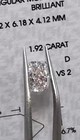 1 92ctw Lab-created Diamond D Vs2 Rectangular Mod Brilliant Igi 8 82x6 18