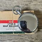 Vintage Keuffel   Esser K e 1740-8 Map Measure Tool Original Box Metal Dial