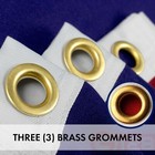 American Flag Us Usa 5x8 Ft Tough Spun Polyester Patriotic Embroidered Stars