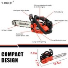 V-modest 2511 12  Gas Chainsaw 25cc 1 5hp 2-cycle Engine Top Handle Climbing Saw