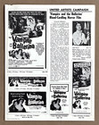 Vampire And The Ballerina Helene Remy Walter Brandi 1960 Horror Pressbook