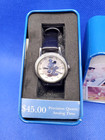 Vintage Disney Mickey Mouse Womens Analog Quartz Watch Silver Tone Silhouette