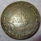 Duke Of York Colonial British Copper Halfpenny 1795 Middlesex Sailing Ship Trade