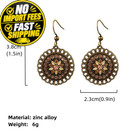 Bohemian Vintage Bronze Tribal Hoop Spiral Earring Unique Small  Gold