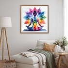 Diamond Art Painting Kits For Adults  Lotus Chakra 14x14 Inches  Chakra Lotus 