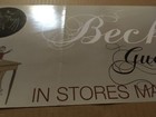 Beck Rare Vintage 2005 Banner Promo Poster W date Of Guero Cd 20x8 Never Display