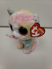 Ty Beanie Boos Fluffy The Cat Claire s Exclusive 6  15cm New Mint Rare Tags