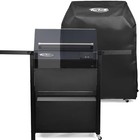 Turbo E Exclusive Grill Cart With Wheels - Spacious Side Shelves  Integrated 