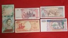 Mixed Lot 5 Different World Paper Money Banknotes Currency Foreign  Unc