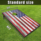 Cornhole Board Set 4x2 Regulation Size Cornhole Set With Carrying Bags   8 Bean 