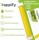 Trappify Fly   Gnat Traps For Indoors outdoors  4-pack Yellow Sticky
